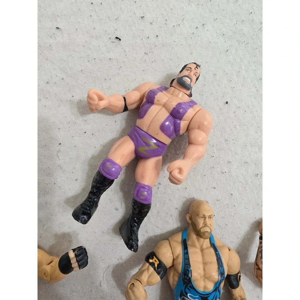 WWE WCW Action Figure Lot Randy Orton Ryback Macho Man Zeus Mattel Toy Biz